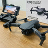 E99 Foldable HD Drone with 720p Camera | 30-Min Flight Time & WiFi App Control