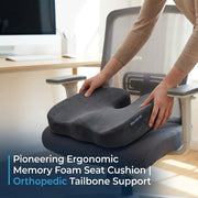 Pioneering Ergonomic Memory Foam Seat Cushion | Orthopedic Tailbone Support
