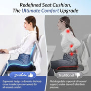 Pioneering Ergonomic Memory Foam Seat Cushion | Orthopedic Tailbone Support