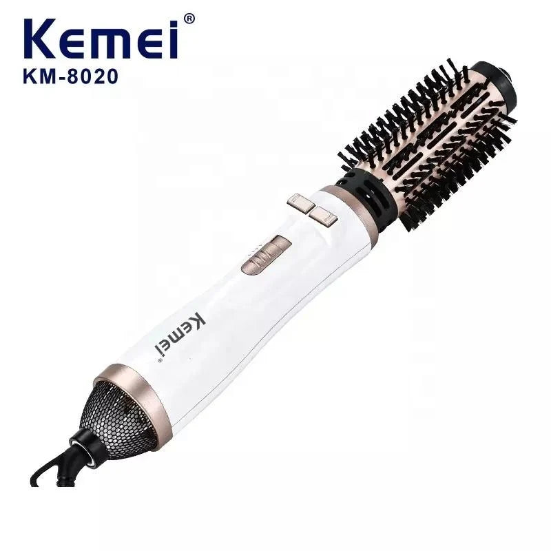 KEMEI Auto-Rotation Hot Air Brush | 360° Ceramic Styling Tool (KM-8020)