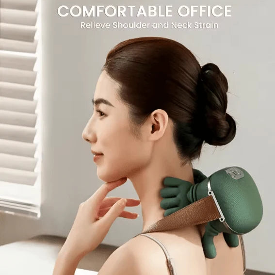 Deep Tissue Dual-Palm Shoulder & Neck Massager | Portable Muscle Relief