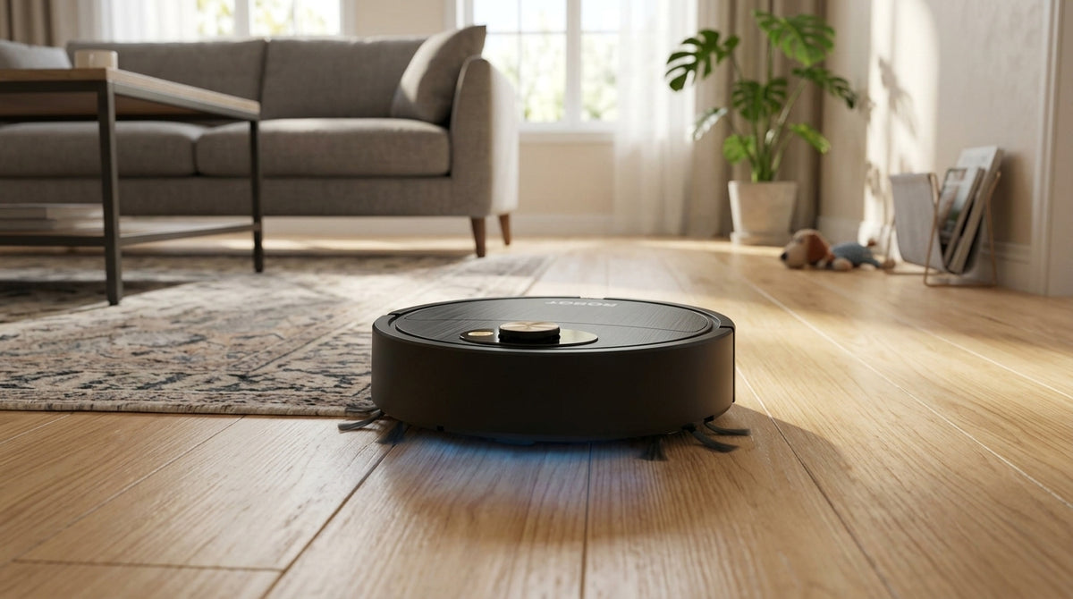 Smart Automatic Sweeping Robot Vacuum | One-Touch Cleaning & High Suction